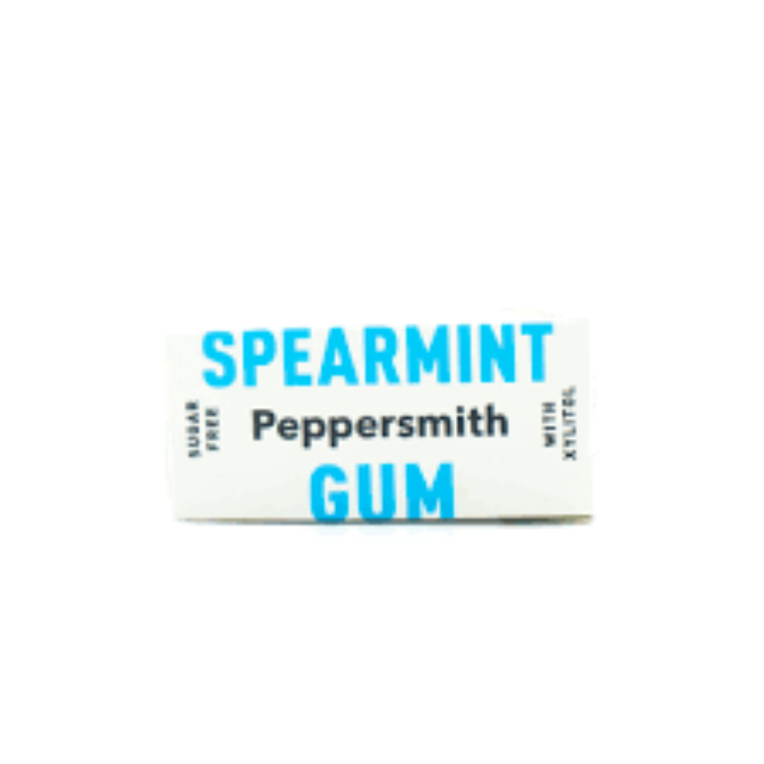 PEPPERSMITH SPEARMINT SUGAR FREE GUM 15G
